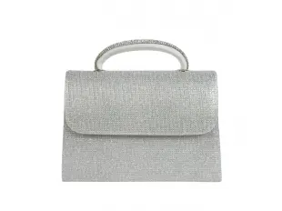 Сребърна официална чанта - Trea