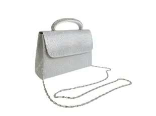 Сребърна официална чанта - Trea