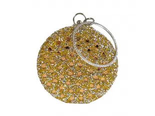 Златна кръгла чанта - Alila