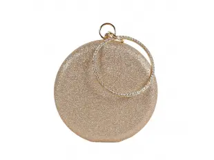 Златна кръгла чанта - Limai