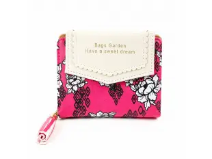 Цикламено малко портмоне - Garden
