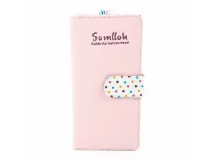 Розово голямо портмоне - Somlloh