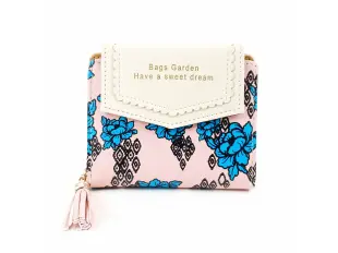 Розово малко портмоне - Garden