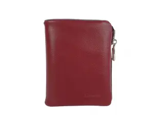 Бордово дамско портмоне с магнит - Euro