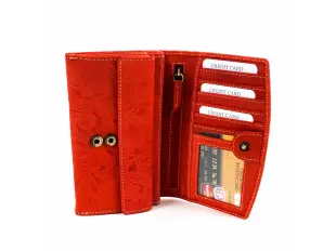 Червено дамско портмоне - Nika