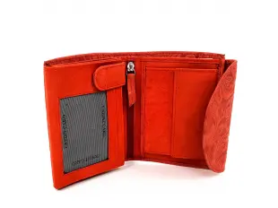 Червено дамско портмоне - ръчна изработка