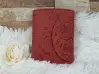 Червено дамско портмоне - ръчна изработка