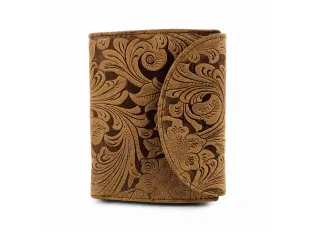 Кафяво малко портмоне - ръчна изработка