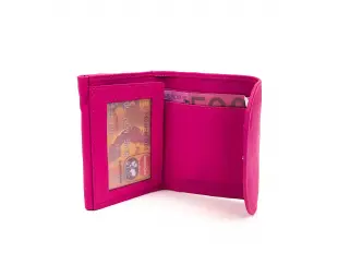 Розово средно портмоне