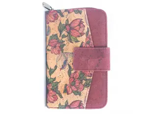 Червено корково с цветя