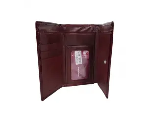 Бордово средно лачено портмоне