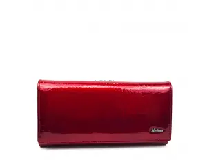Лакирано портмоне с външна щипка