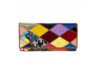 Многоцветно кожено портмоне