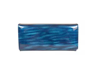 Синьо лачено портмоне - Zoy