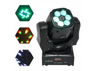 Диско LED сценичен ефект с движеща се глава 6x12W диода + Лазер FS-20183 Диско LED сценичен ефект с движеща се глава 6x12W диода + Лазер FS-20183
