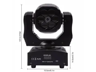 Диско LED сценичен ефект с движеща се глава 6x12W диода + Лазер  FS-20183