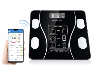 Смарт кантар до 180кг. с измерване на мускулна маса, мастна тъкан и други.