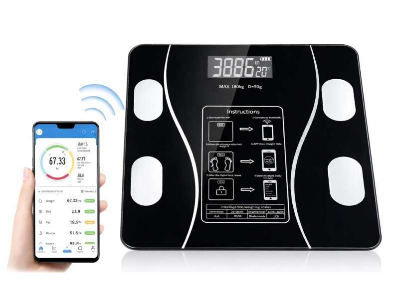 Смарт кантар до 180кг. с измерване на мускулна маса, мастна тъкан и други. Смарт кантар до 180кг. с измерване на мускулна маса, мастна тъкан и други. - CREE Lights 3296