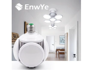 Сгъваема LED лампа с форма на футболна топка 60W, 7200K