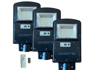 3бр. УЛИЧНА СОЛАРНА ЛАМПА JMK COBRA 125W