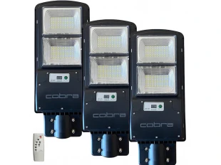 3бр. УЛИЧНА СОЛАРНА ЛАМПА JMK COBRA 250W