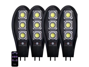 4бр. Соларна LED Лампа 345W IP65 Водоустойчива