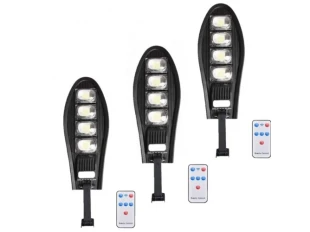 3бр. LED Соларна улична лампа , 500W