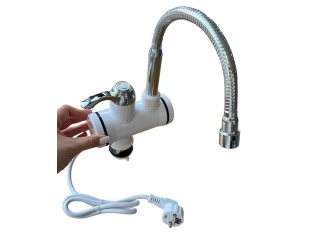 Нагревател за вода за плот с гъвкав чучур, 3000W, Бял