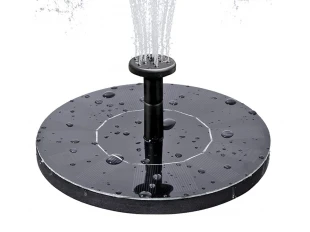 Соларен градински фонтан с 4 вида глави GY-8038