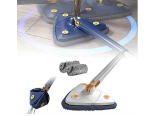 Триъгълен моп за почистване на 360°, Микрофибърни кърпи