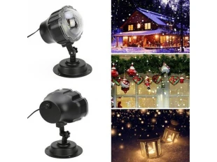 Диско Лампа  за украса - снежинки Snow Flower