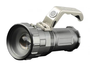 Ръчен мощен фенер 800 lm, с лупа, ZOOM и 3 броя батерии