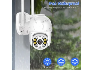 Комплект с 4 безжичени въртящи камери и NVR записващо устройство