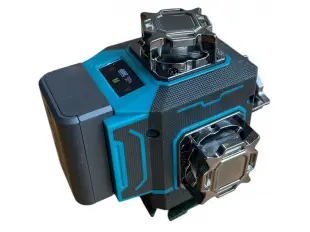 Строителен лазер KraftRoyal CXT с 360° въртене, 16 зелени линии и LCD дисплей