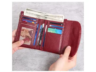 Бордово портмоне - Zo