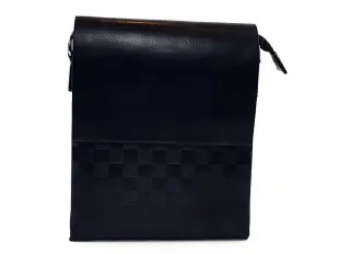 Голяма мъжка чанта квадрати - еко кожа