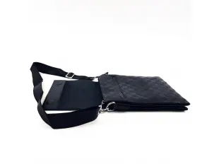 Голяма мъжка чанта квадрати - еко кожа