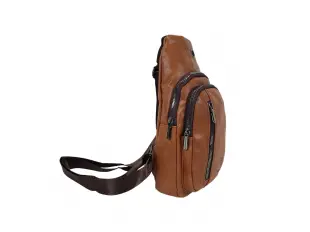 Кафява чанта за през гърди - Bort