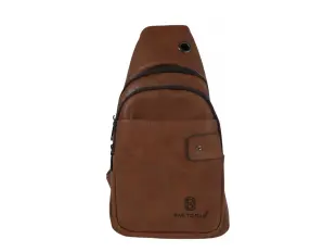 Светло кафява чанта за през гърди - Boras