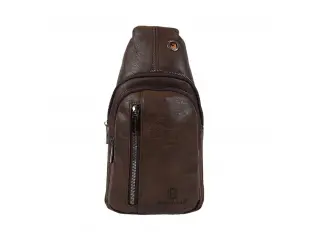 Тъмно кафява чанта за през гърди - Bort