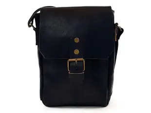 Черна мъжка чанта - кожа