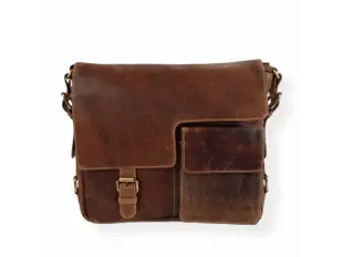 Голяма мъжка чанта от естествена кожа - Konan