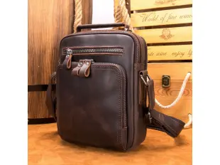 Мъжка чанта от естествена кожа - Warrior