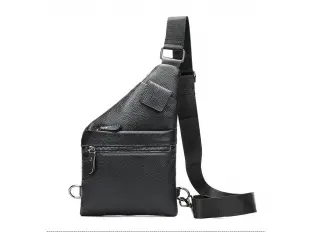 Тънка кожена мъжка чанта - Boz