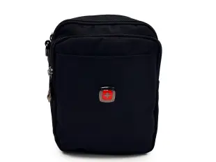 Черна мъжка чанта - здрава материя