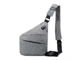 Сива чанта за през гърди - Platon