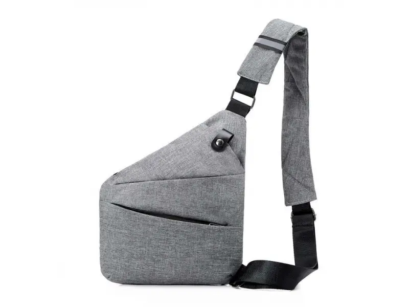 Сива чанта за през гърди - Platon Сива чанта за през гърди - Platon
