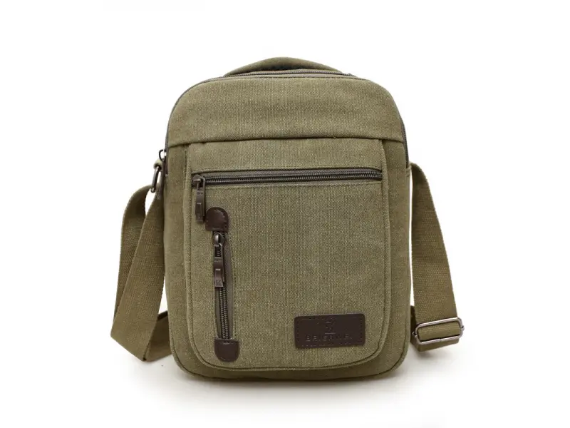 Средна мъжка чанта - брезент Средна мъжка чанта - брезент