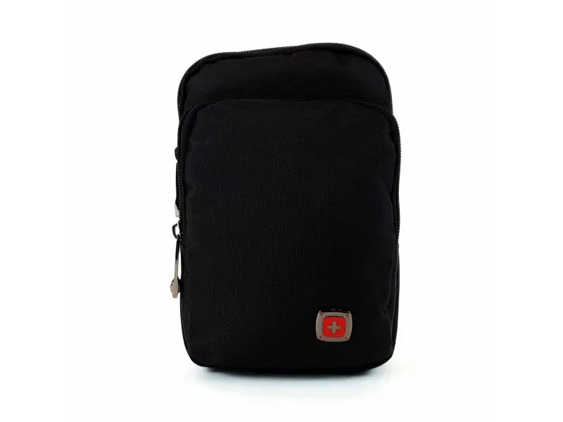 Здрава мъжка чанта в черен цвят Здрава мъжка чанта в черен цвят