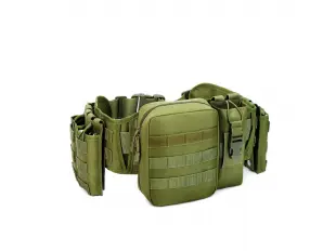 Зелена мъжка чанта - колан